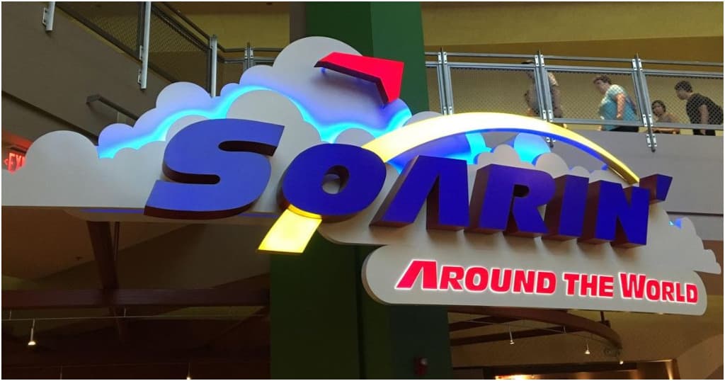 Soarin' is located in the Land Pavilion and offers a great place to cool down during the heat at EPCOT.