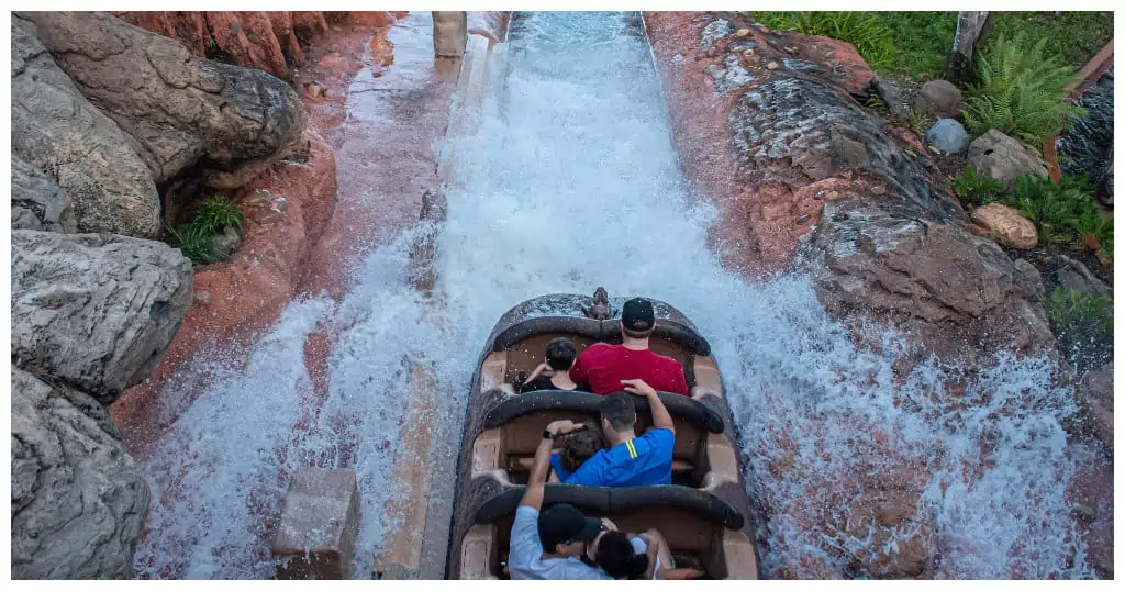 No matter what theme, we expect any one riding Splash Mountain to get wet!