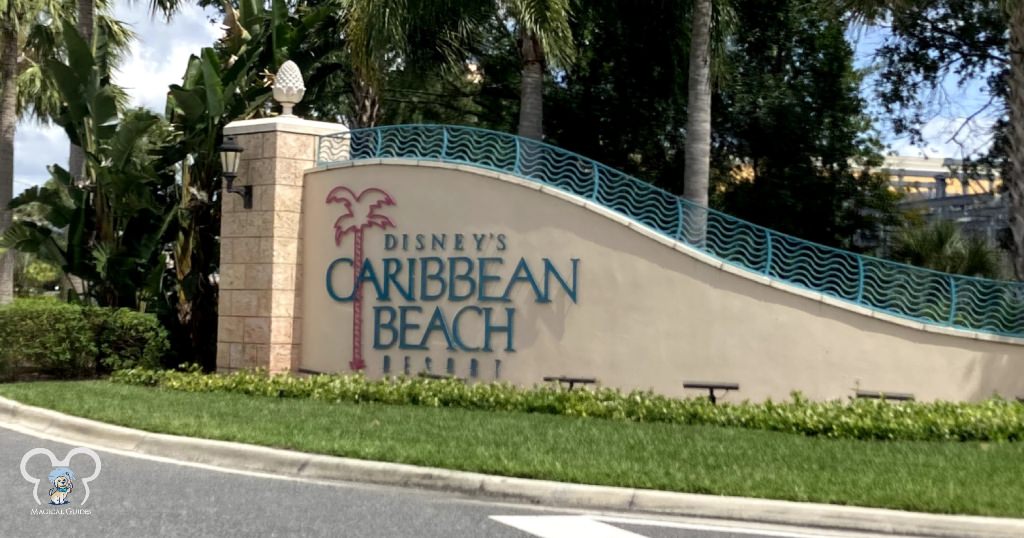 Disney's Caribbean Beach Resort Entrance Sign.