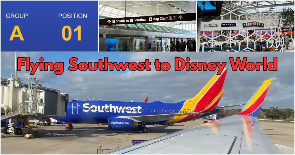 flying southwest to Disney World