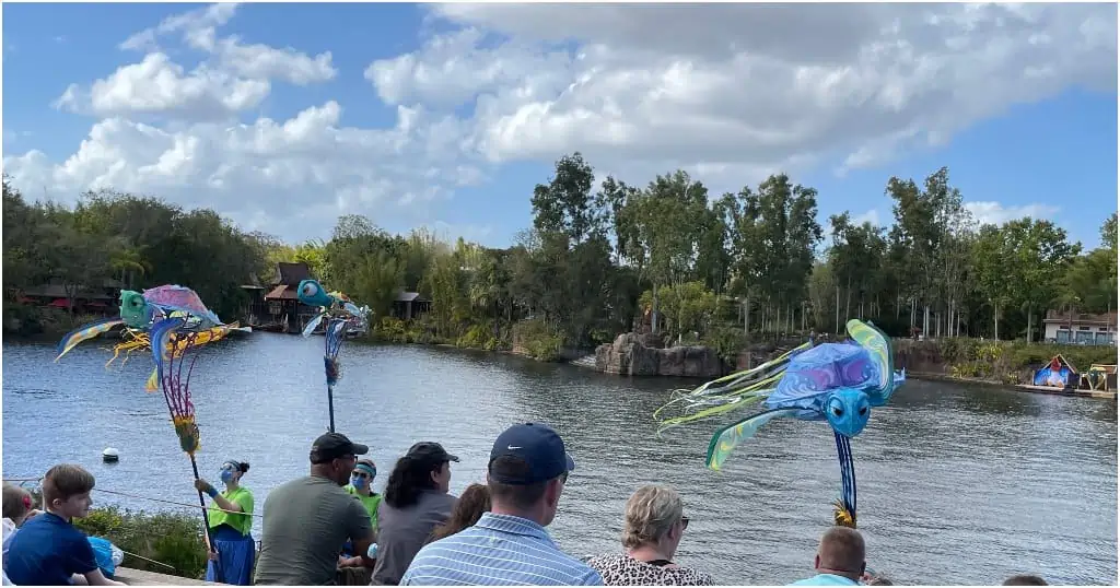Part of kite tails with characters from Nemo