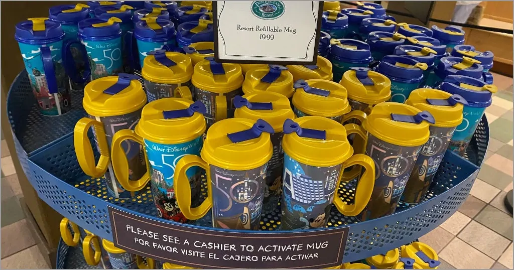Refillable mugs at Port Orleans Riverside