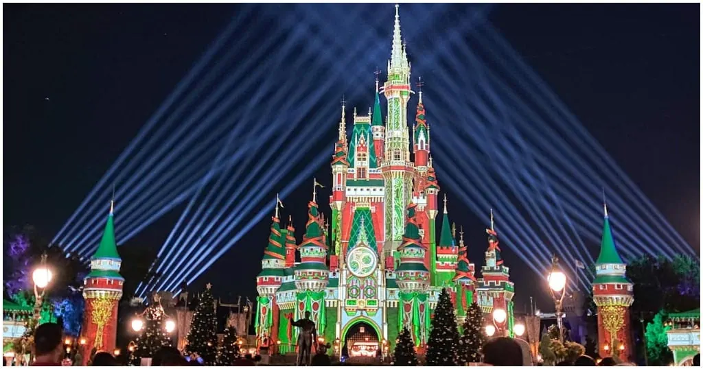 Disney at christmas time