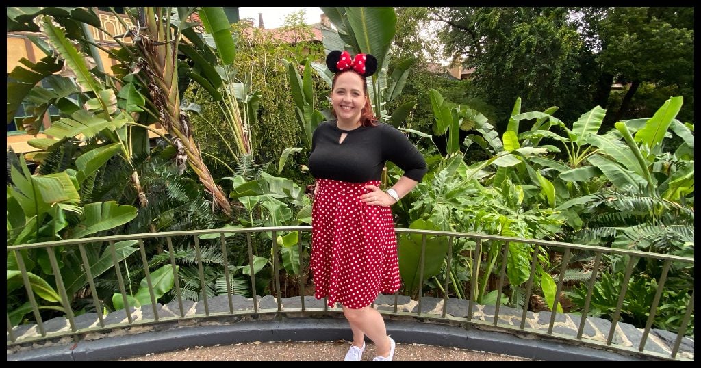 Disneybounding Dress as Minnie Mouse in Magic Kingdom. This is always a fun Disney Bound with so many different styles to choose from.