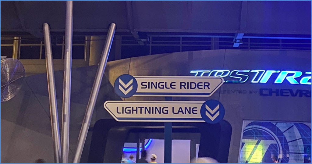 Single Rider at Test Track