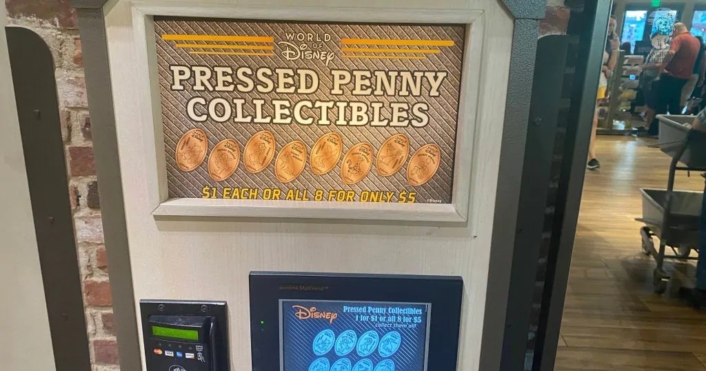 50th Anniversary Penny Press at World of Disney inside Disney Springs. (Photo by Bayley Clark for MagicalGuides.com)