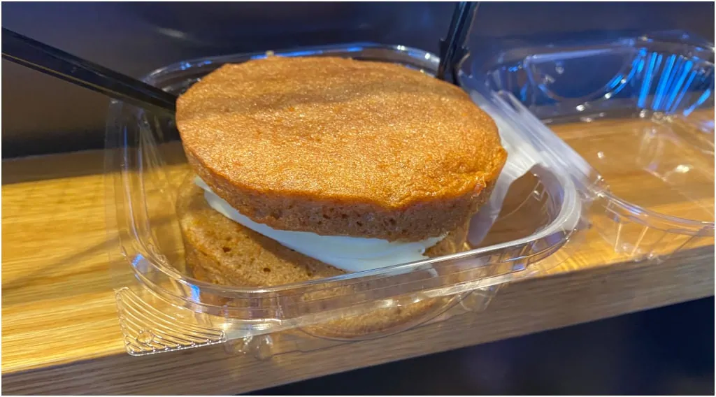 Carrot Cake cookie inside Starbucks