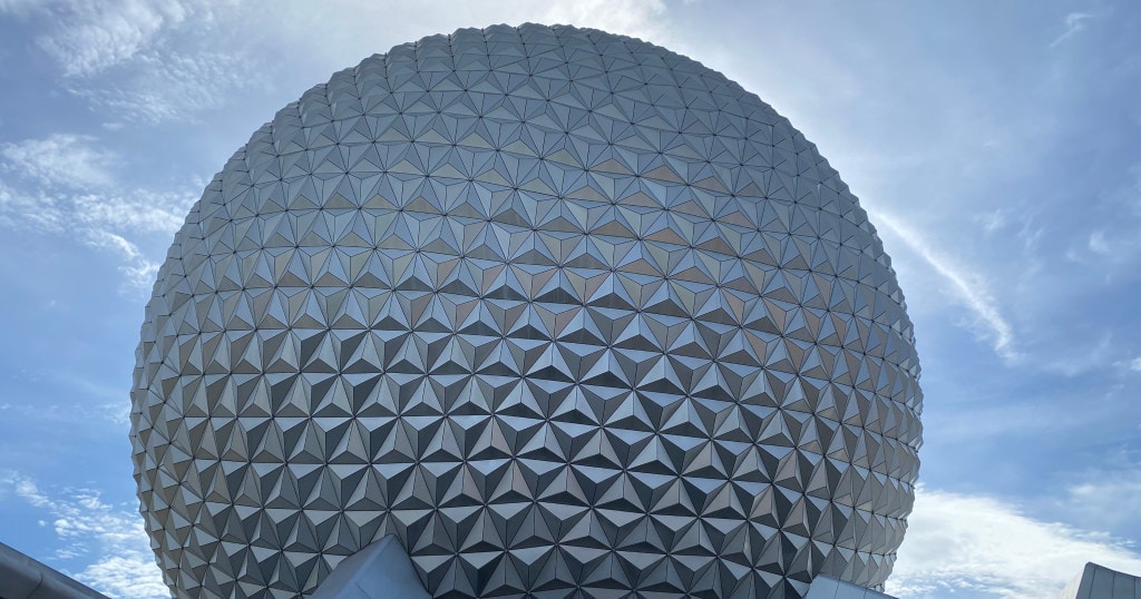 EPCOT Ball up close and personal! It's huge.