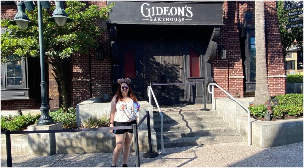 First in line for my breakfast at Gideon's Bakehouse in Disney Springs.