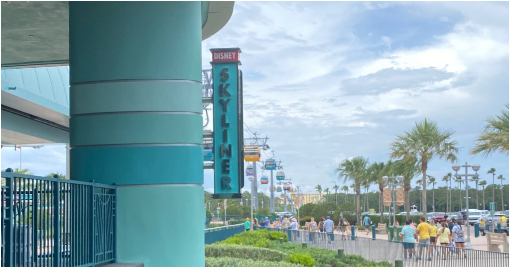 The Disney Skyliner station at Hollywood Studios 