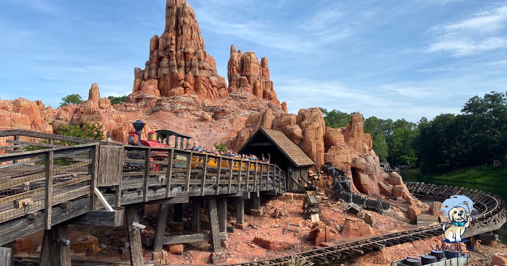 One of my favorite thrill rides in Frontierland is Big Thunder Mountain.