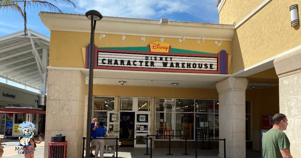 Disney Outlet called Disney's Character Warehouse located near Walt Disney World in the Premium Outlets.
