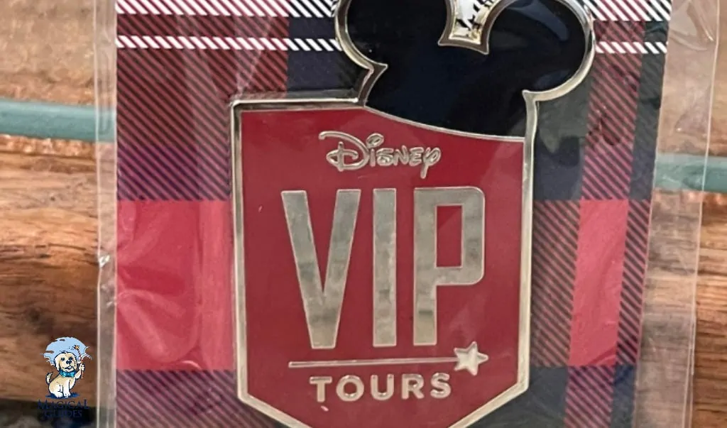 Disney VIP Tour Pin sent to you when you take the private tour.