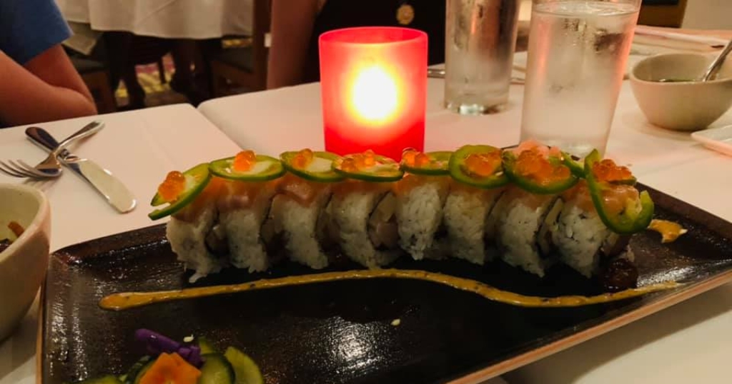 Creamsicle Roll at the California Grille inside the Contemporary Resort.