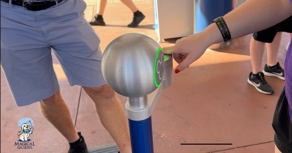 Touchpoint entering EPCOT, you can use a card ticket or Magic Band.
