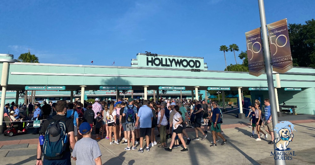 Hollywood Studios at before it opens.