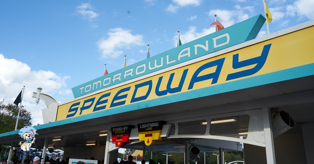 Tomorrowland Speedway is one of the original attractions that opened in 1971 at Magic Kingdom, and it shows.