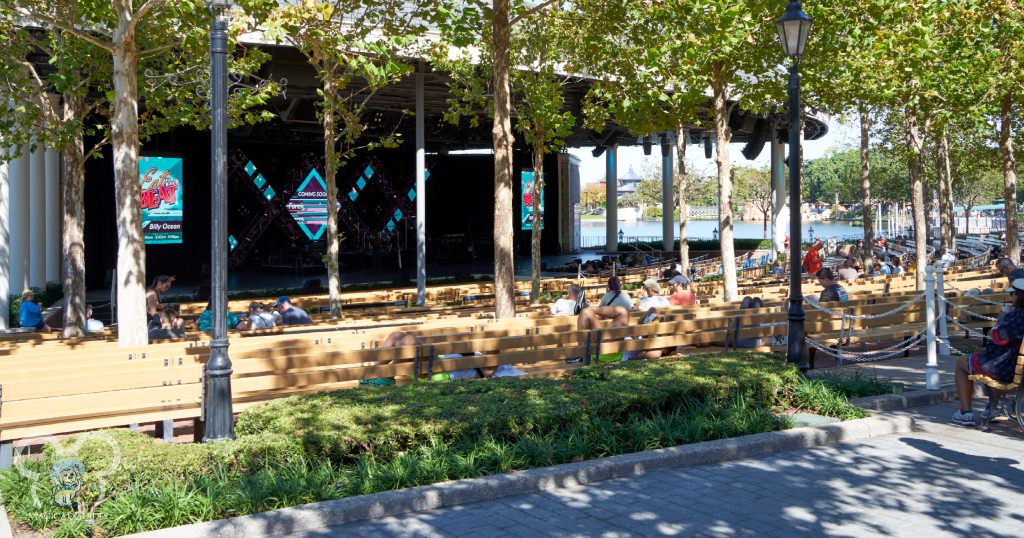 If the American Pavilion is open, it can be a great place to relax and enjoy a bite to eat.