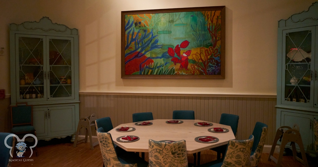 The dining room at Sebastian's Bistro where the food is cooked fresh daily with some of the best ingredients on property.