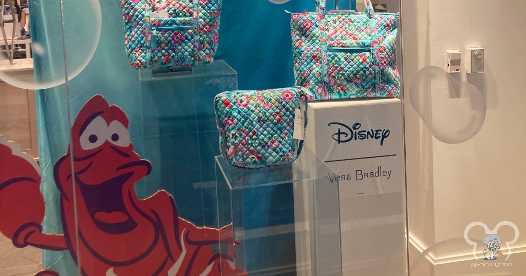 The Vera Bradley store inside of Disney Springs displays Little Mermaid collection.