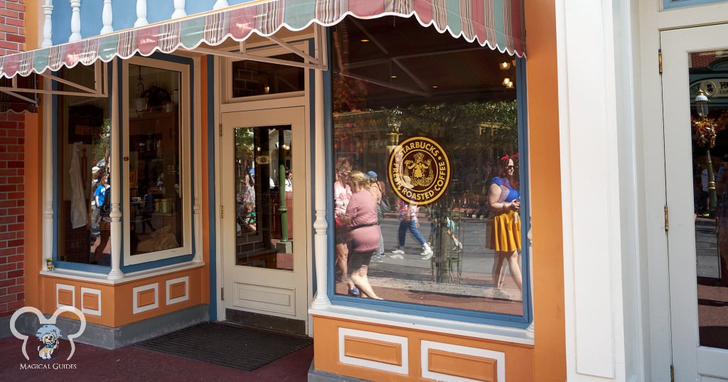 Sadly you can't order using the Starbucks App, but the lines move quickly to get your order in.