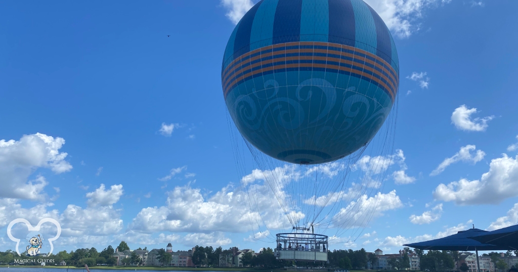Ride the largest hand painted ballon in the world, at Disney Springs in Orlando, Florida.