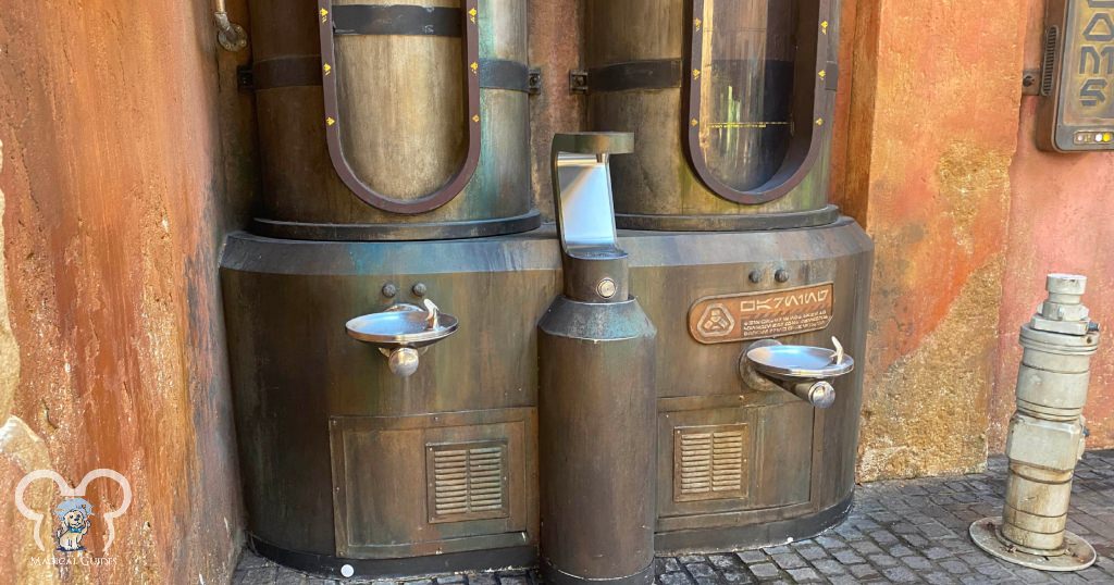 One of the many hydration stations at Disney World, this one themed for Star Wars