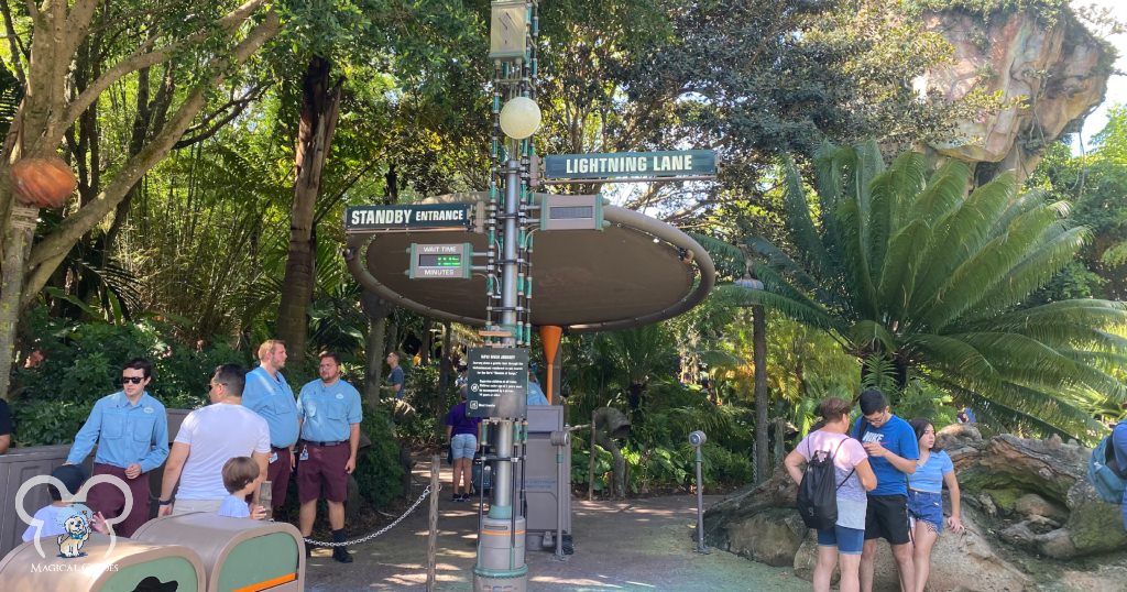 The entrance to Na'vi River Journey in Pandora.