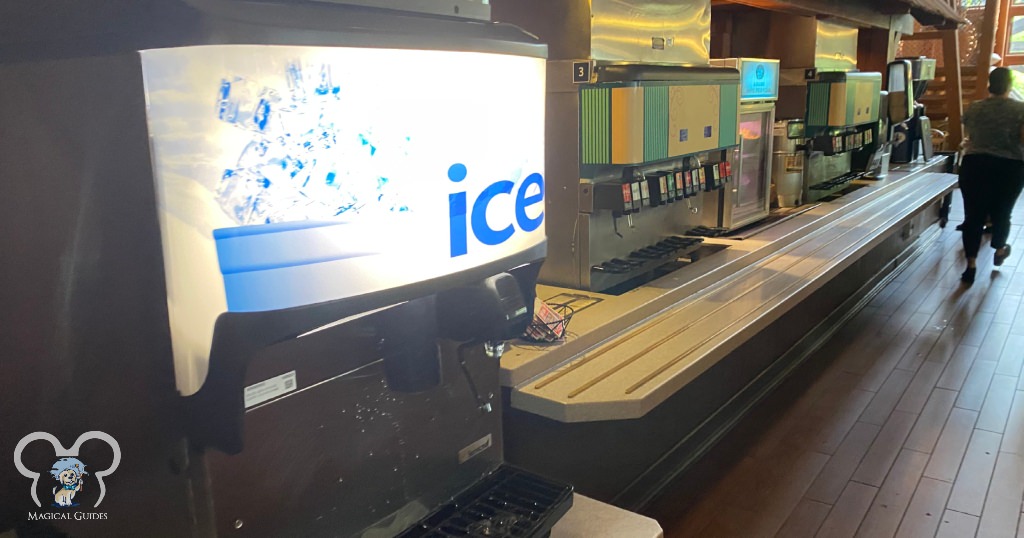 The rapid refill machines and ice machine at Port Orleans Riverside.