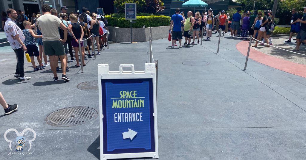 The long queue lines at Space Mountain can eat into your time in Magic Kingdom. So try early entry!
