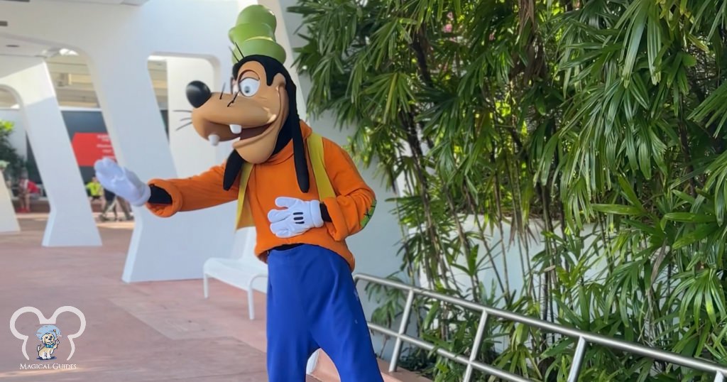 Meeting Goofy at EPCOT's Character Meet