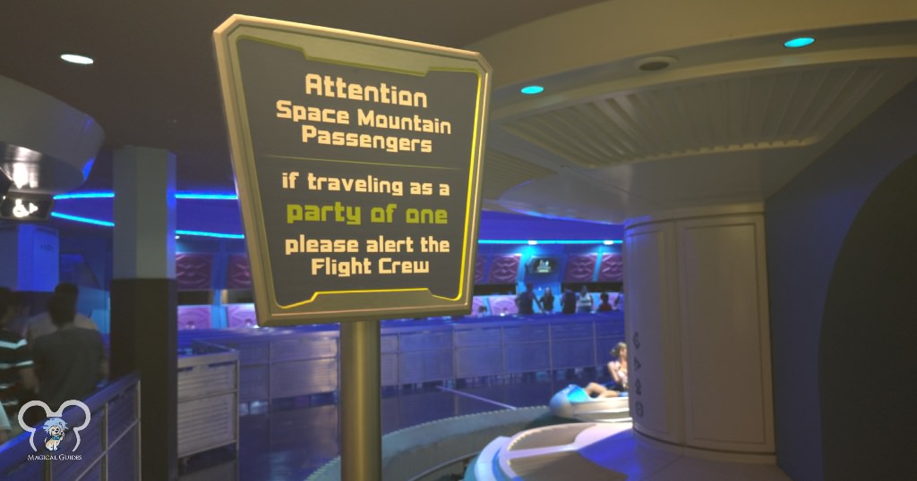 Space Mountain doesn't offer a single rider line