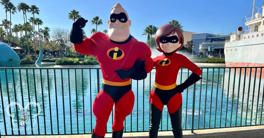 Mr. Incredible and Elastic girl a character meet and greet at Hollywood Studios.