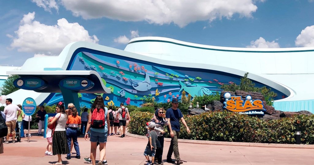 The Seas with Nemo and Friends entrance inside of EPCOT.