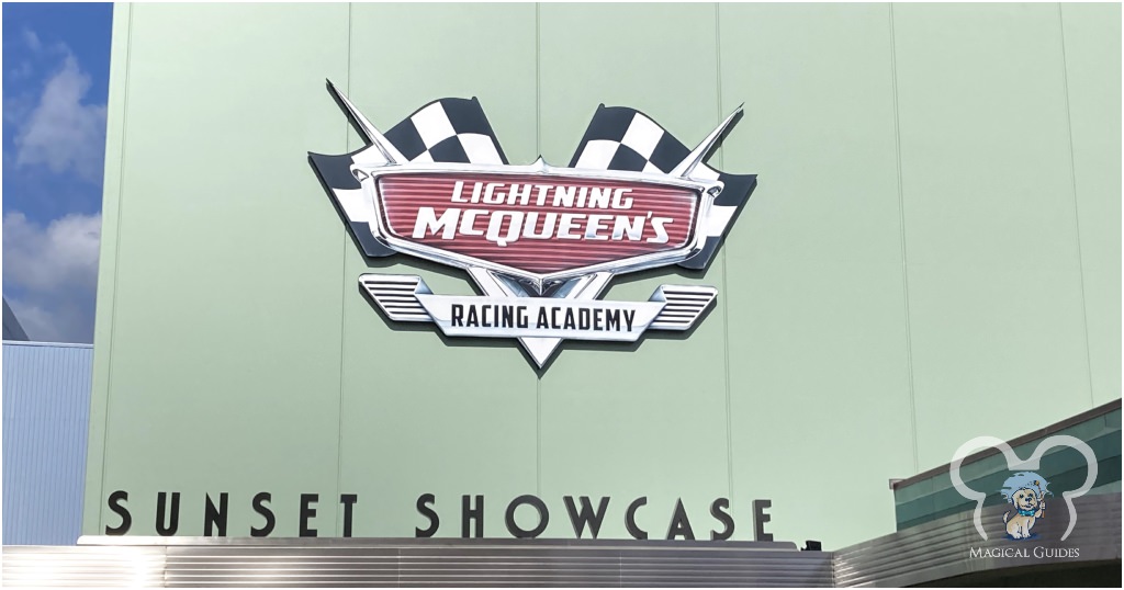 Lightning McQueen's Racing Academy can be found in Hollywood Studios past Rock 'n' Roller Coaster.