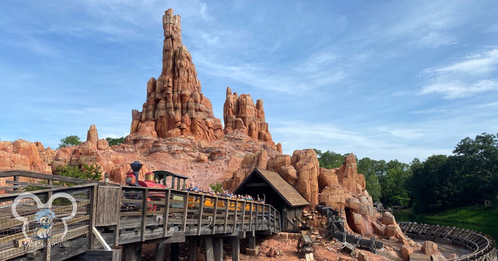I love riding on Big Thunder Mountain Railroad, one of three mountain rides inside of Magic Kingdom - Space Mountain and Splash Mountain being the other two mountain rides.