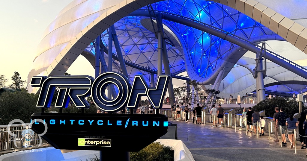 Tron Lightcycle Run in Magic Kingdom during the annual passholder preview.