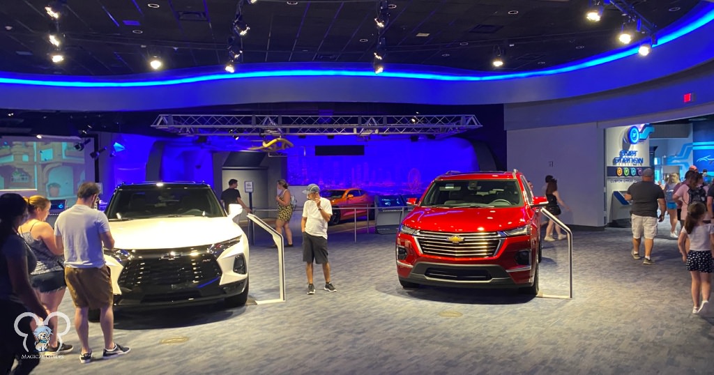 Latest Chevrolet Vehicles on display at Test Track inside of EPCOT.