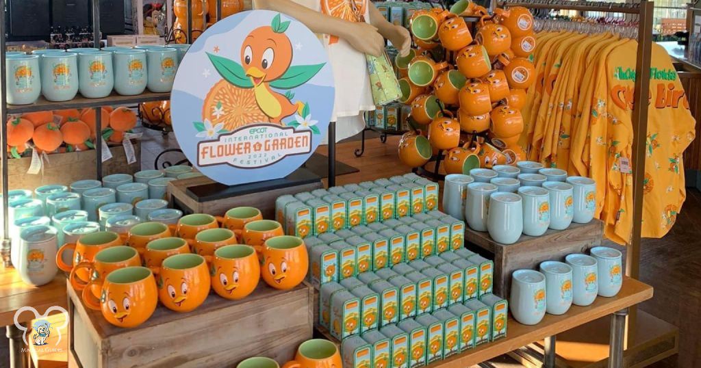 Orange Bird merchandise for sale at EPCOT's International Flower & Garden Festival