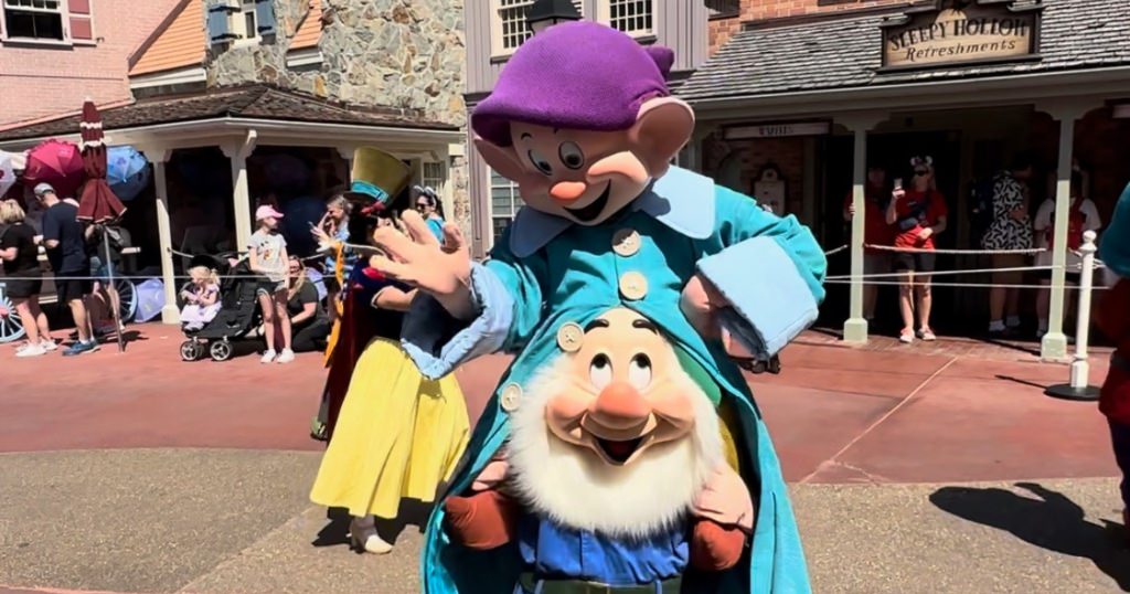 I only got a glance of Snow White in the Festival of Fantasy parade in Magic Kingdom.