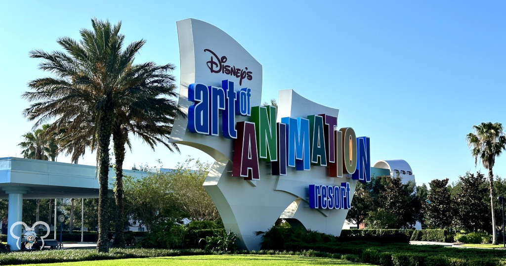 Entrance Sign for Disney's Art of Animation Resort.