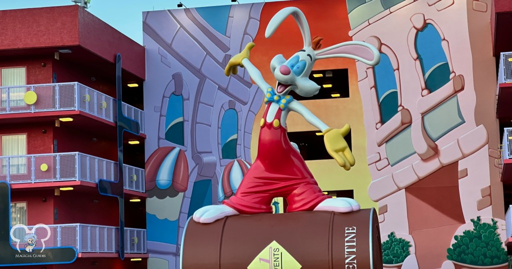 Roger Rabbit Statue at the 70s building at Disney's Pop Century Resort.