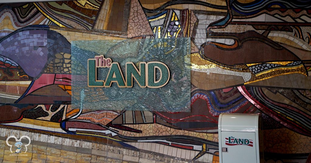 The Land Pavilion Entrance Sign.