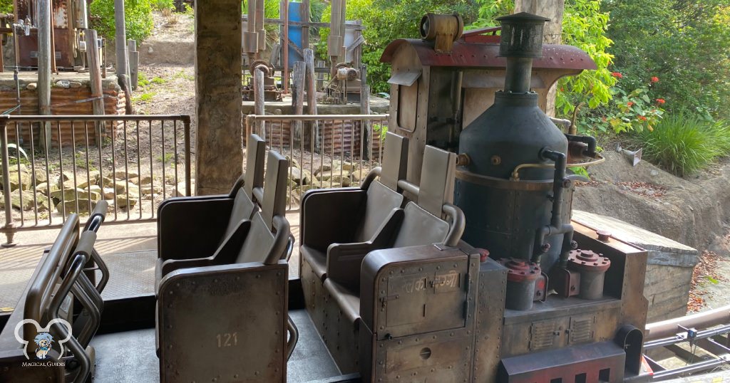 Expedition Everest ride vehicle in Animal Kingdom.