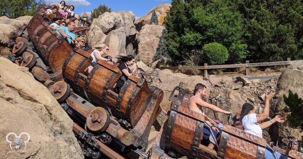 Seven Dwarf's Mine Train is one one of the most popular rides in Magic Kingdom, consider riding it first.