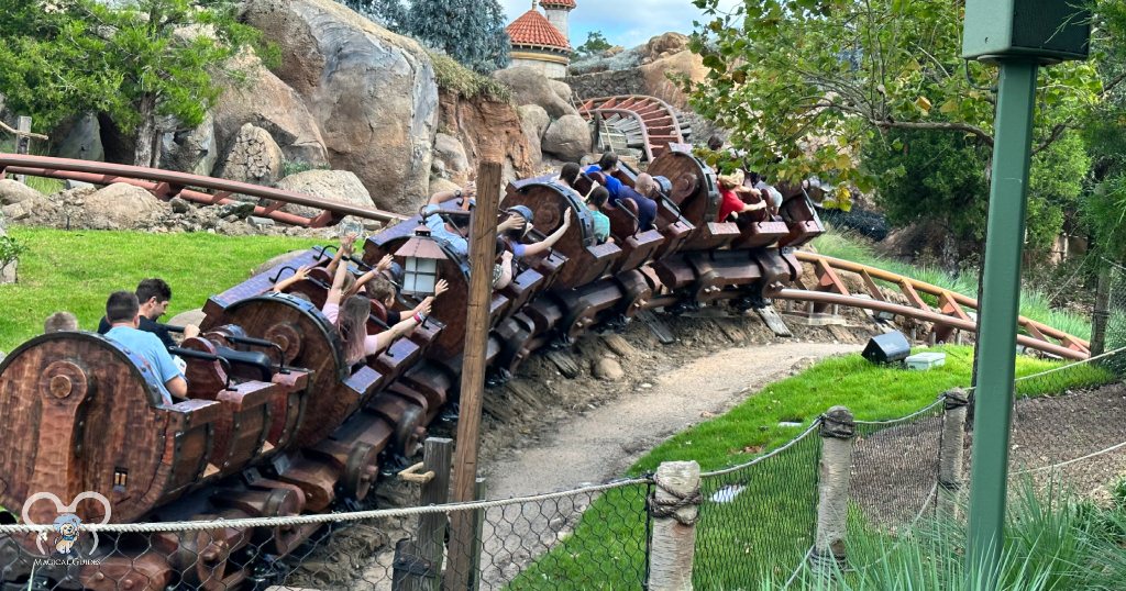 Seven Dwarfs Mine Train has one of the longest waits in Magic Kingdom, so I recommend that you Rope Drop Magic Kingdom if you're serious about riding this coaster.