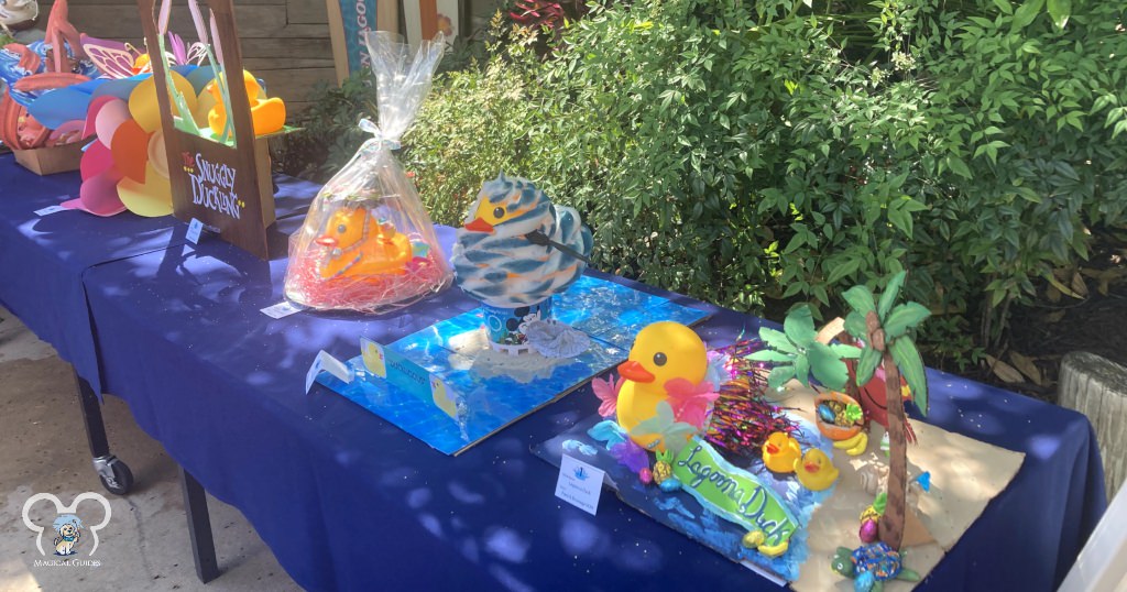 Rubber Ducky Decorating Contest at Typhoon Lagoon in April. You can see some of the entries guests could vote for their favorite display.