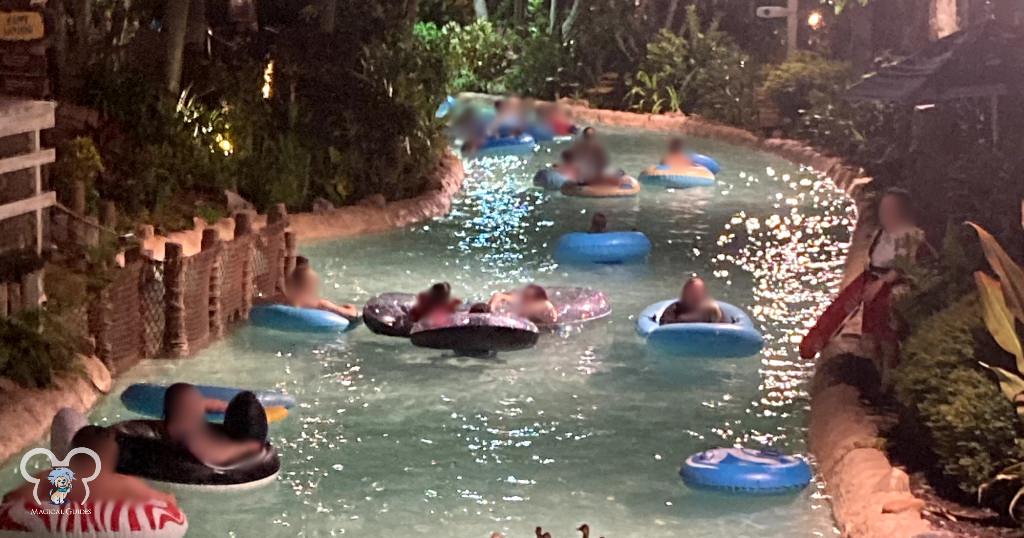 Crowds at Typhoon Lagoon in July at the H2O After Hours Glow Party.