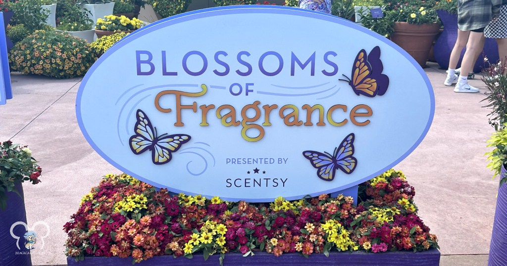 Blossoms of Fragrance exhibit at the EPCOT International Flower & Garden Festival in March.