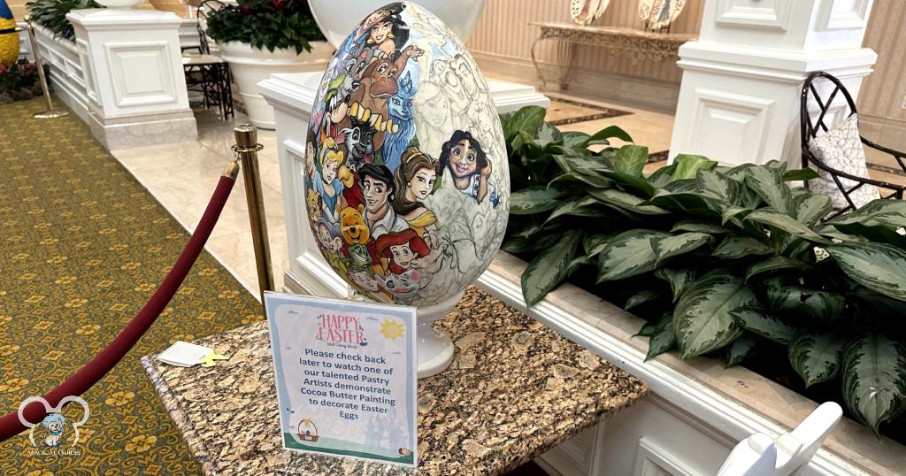 You can watch an artist paint this beautiful Easter egg at the Grand Floridian in Disney World in March.